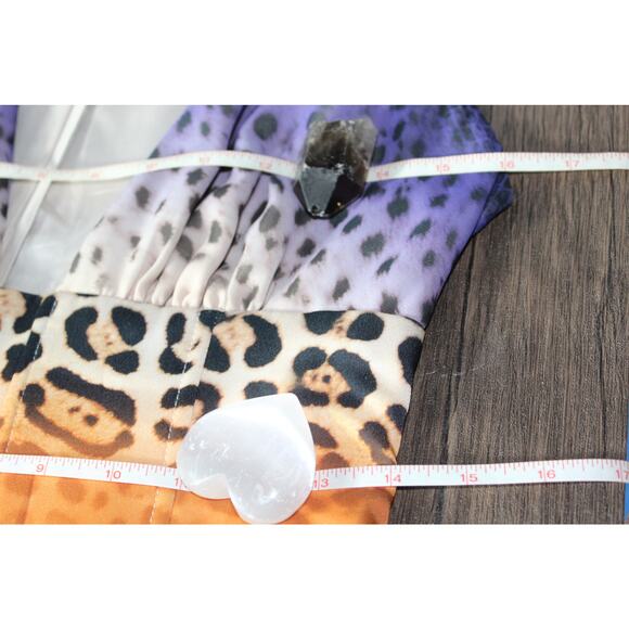 Marciano Y2K 90s Maxi Dress 8 semi-formal animal print mobwife corset HCD prom - Picture 10 of 12